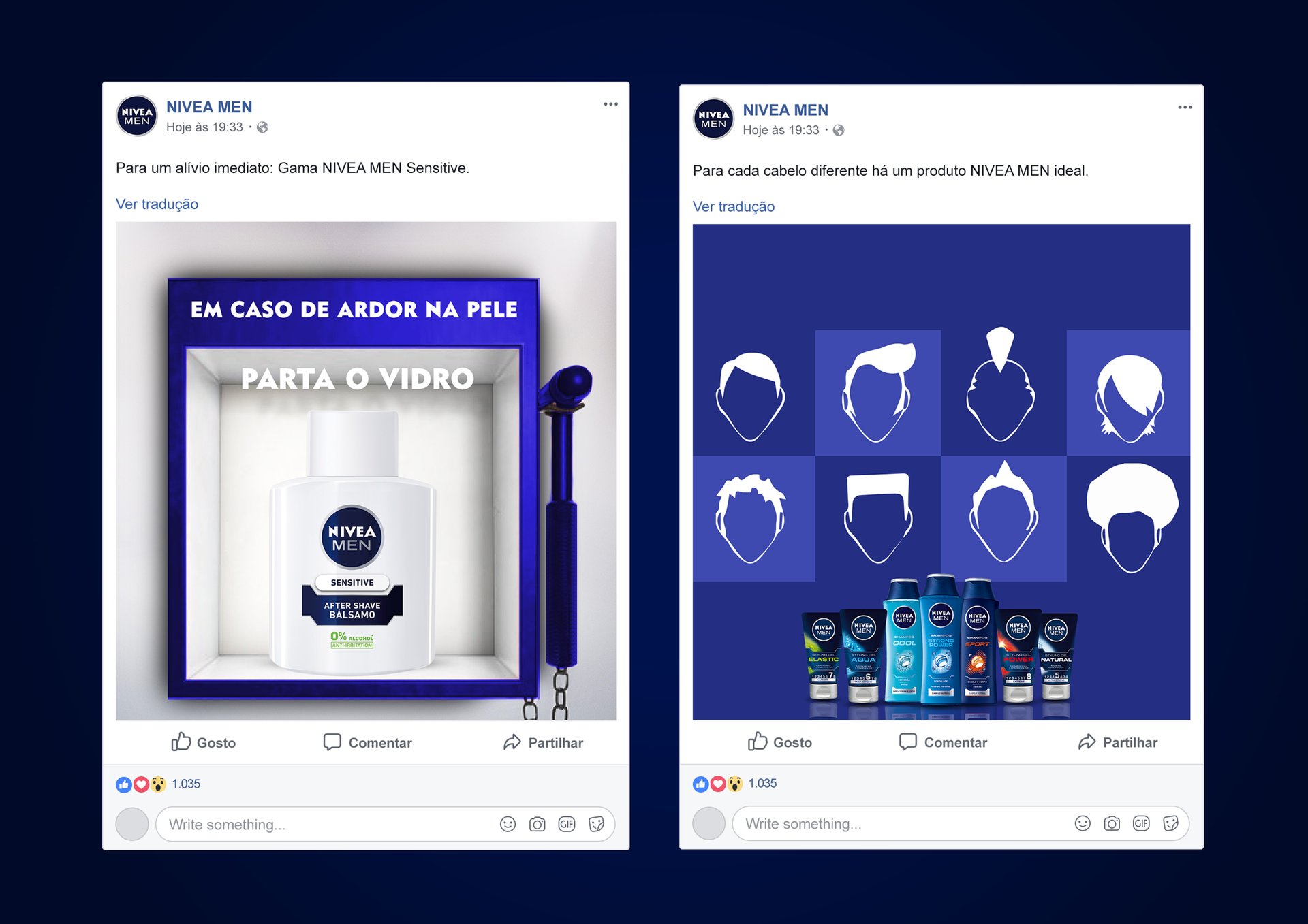 NIVEA MEN Art Direction & Posting Plan
