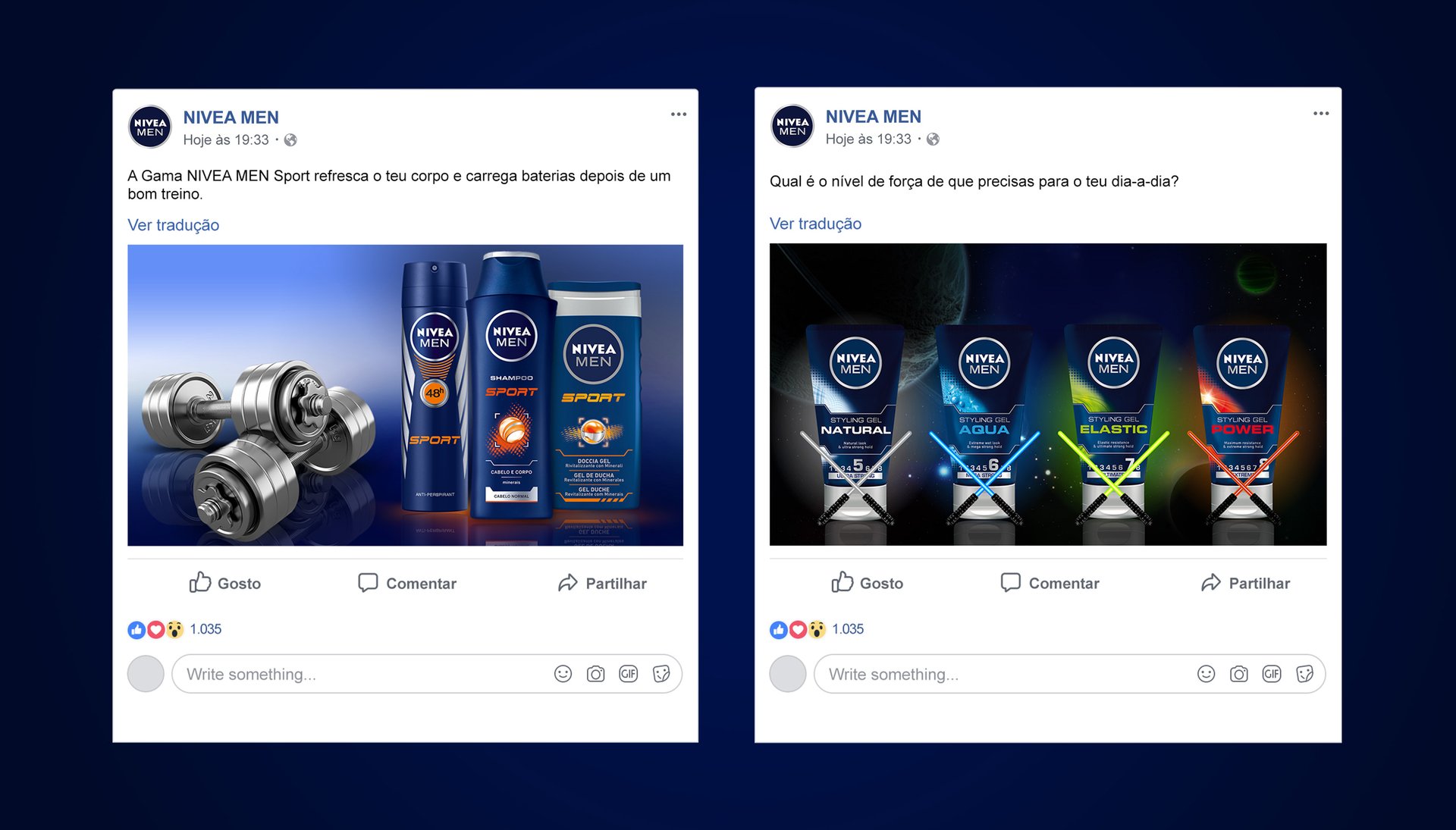 NIVEA MEN Art Direction & Posting Plan