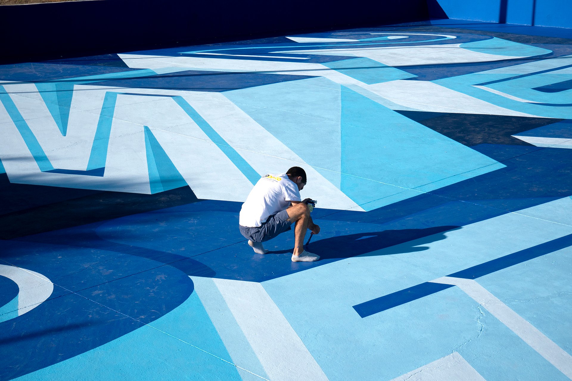 2 de Maio - Soccer court Hand Lettering
