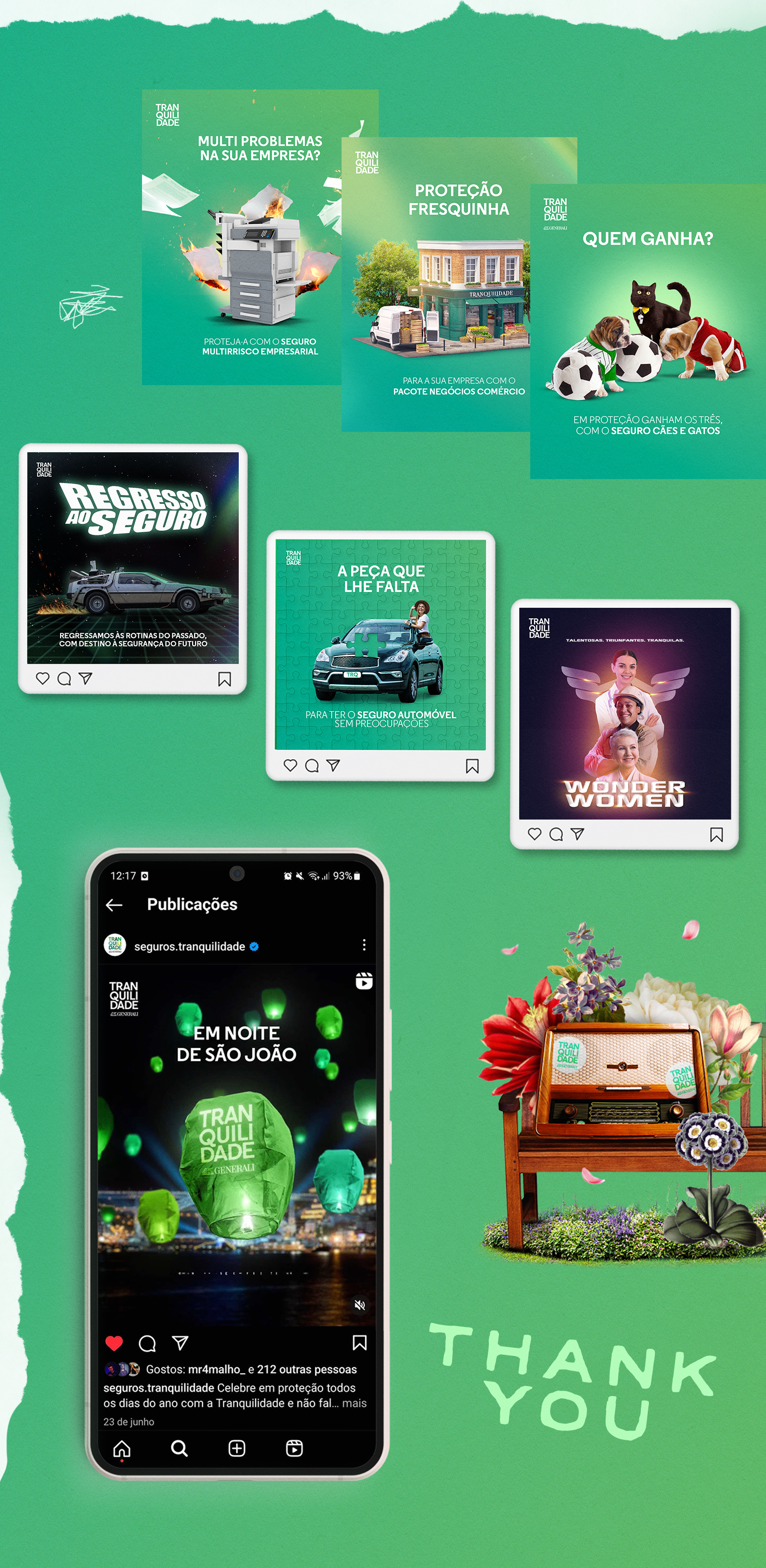 Social Media Graphics - Tranquilidade