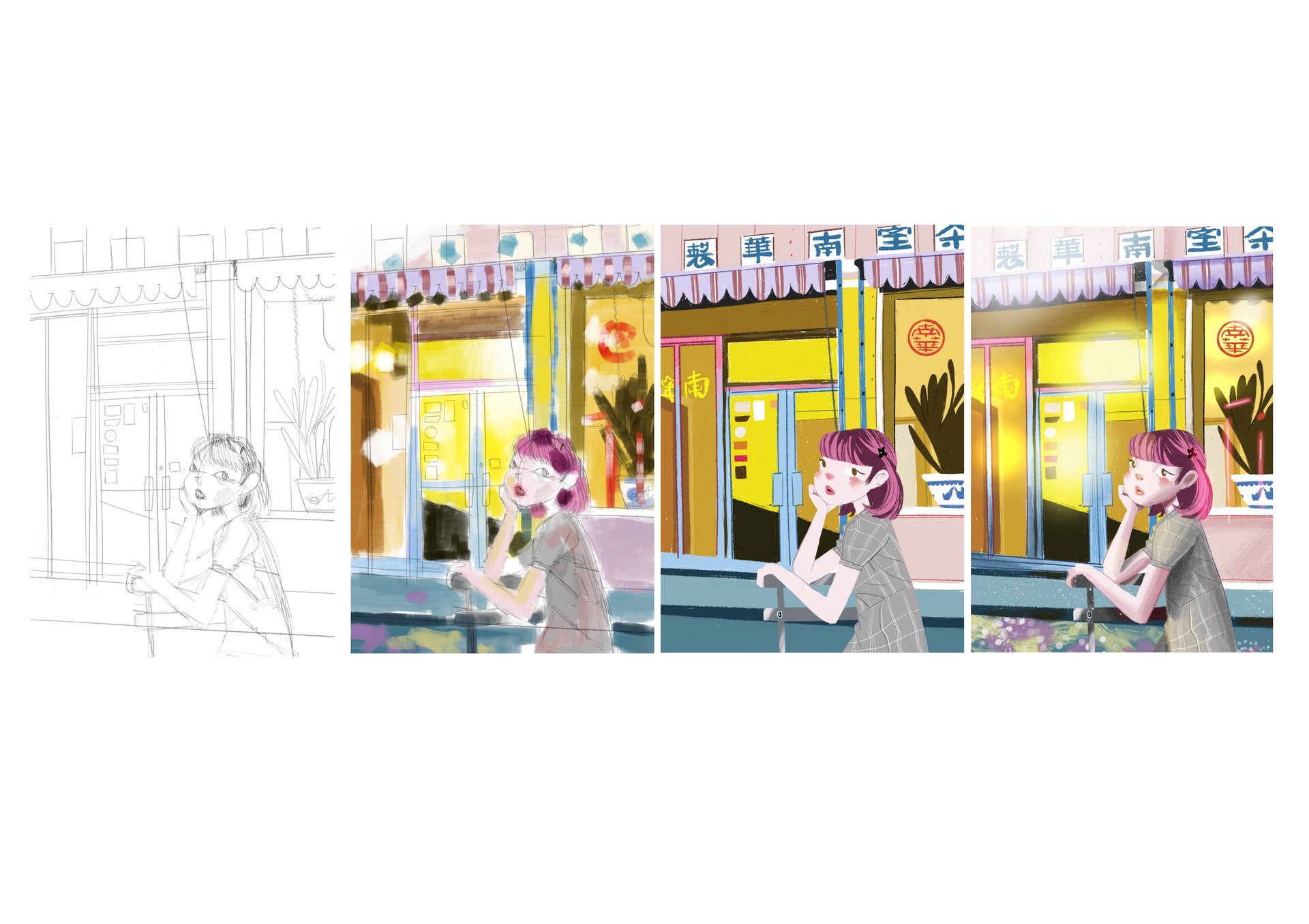 Girl in a coffee shop