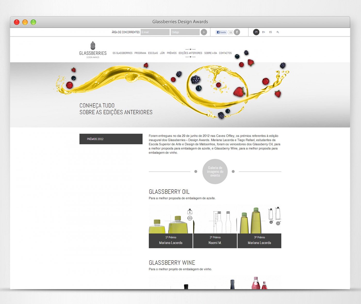 Glassberries Design awards