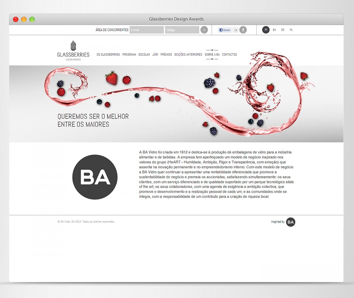 Glassberries Design awards