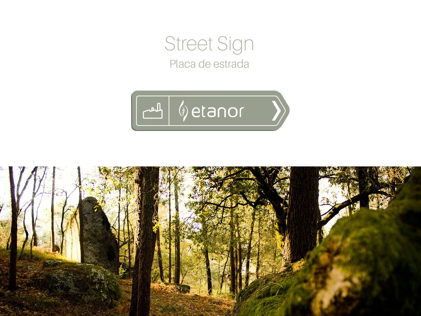 Sinalética da fabrica Etanor