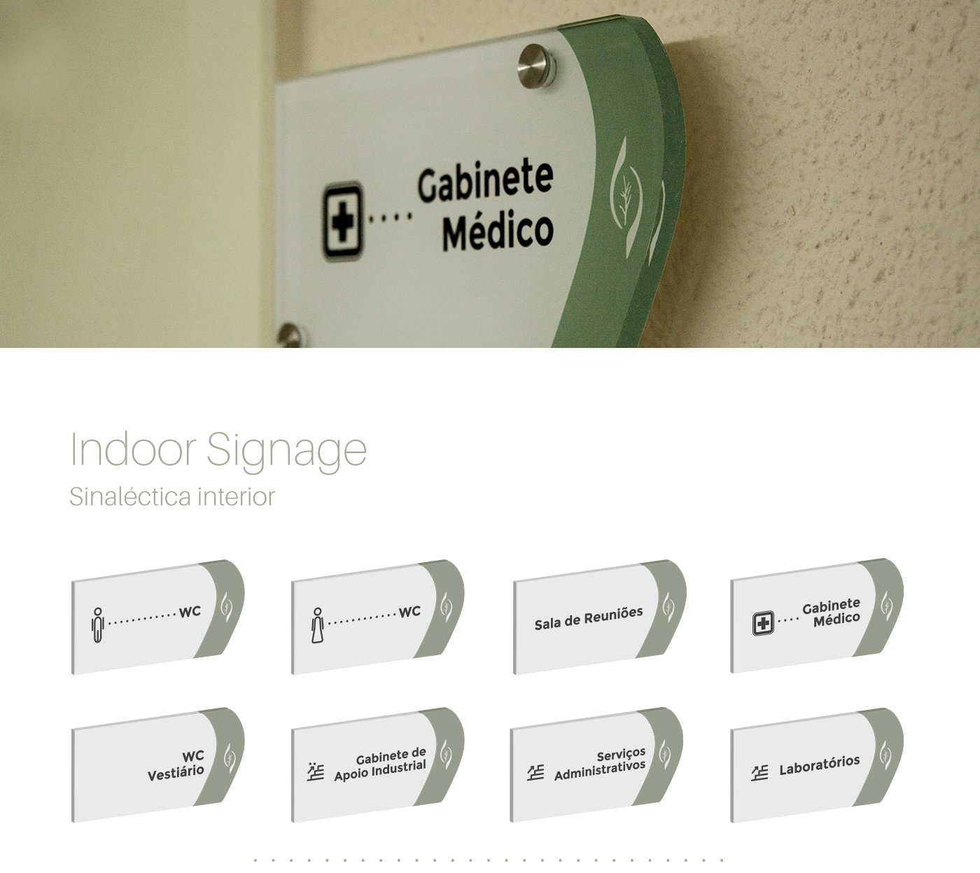 Sinalética da fabrica Etanor