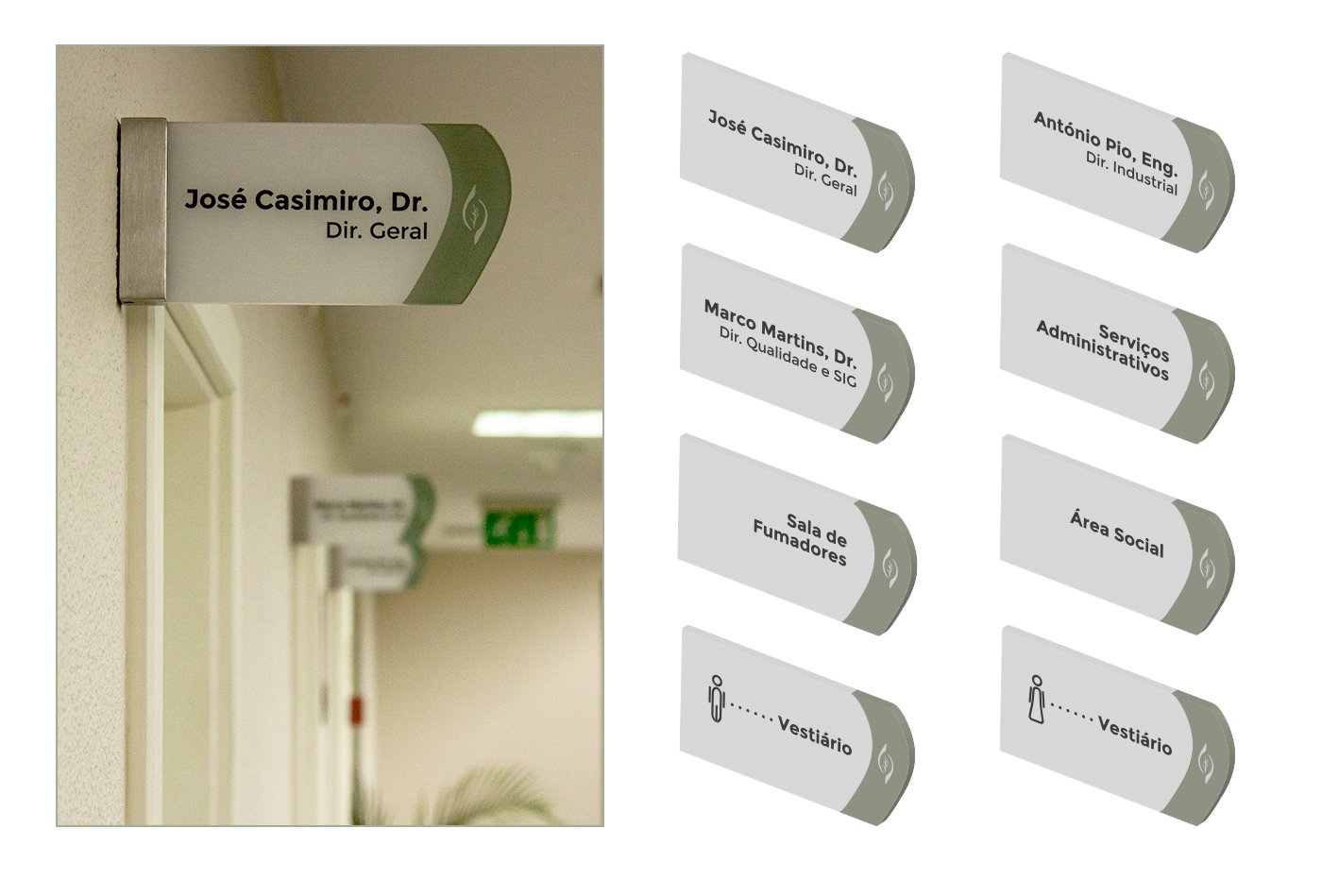 Sinalética da fabrica Etanor