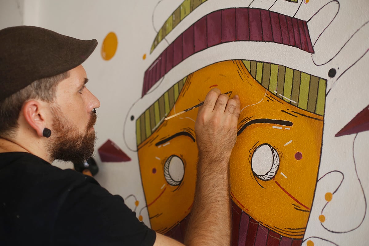 Mural - Reconection Xamã