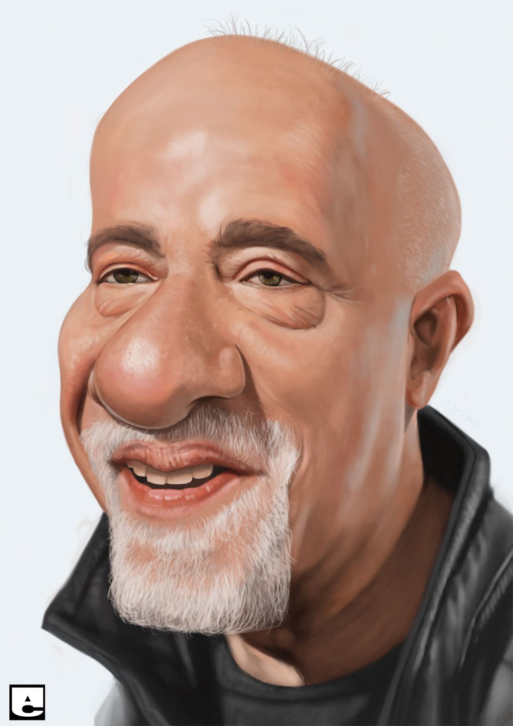 Caricatura Paulo Coelho