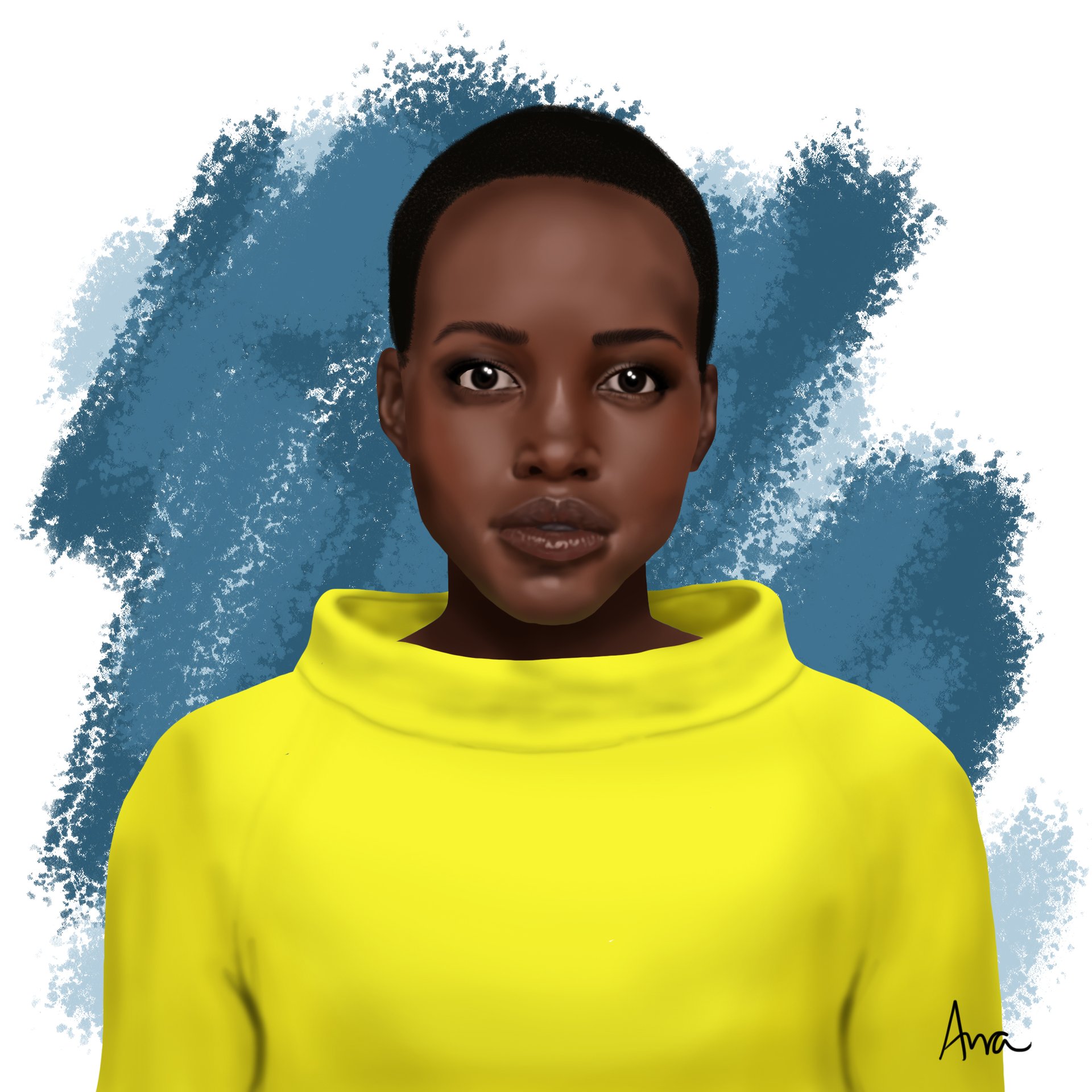 Digital Painting | Lupita Nyong'o