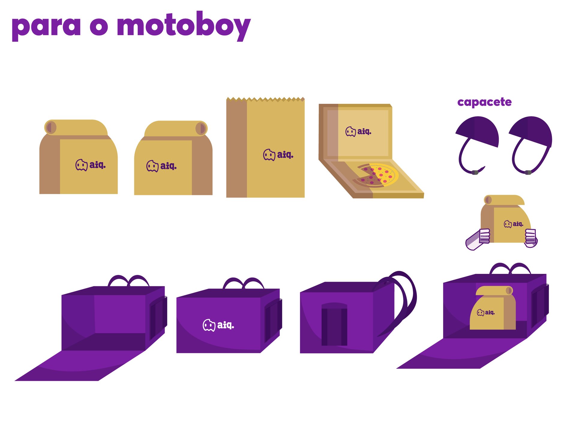 pacote de ilustrações | personagens delivery