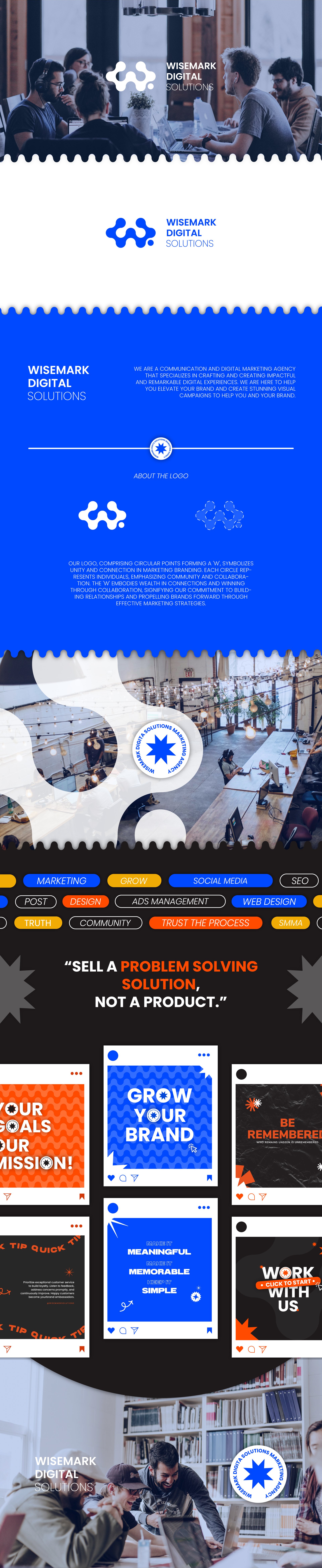 Wisemark Digital Solutions Branding