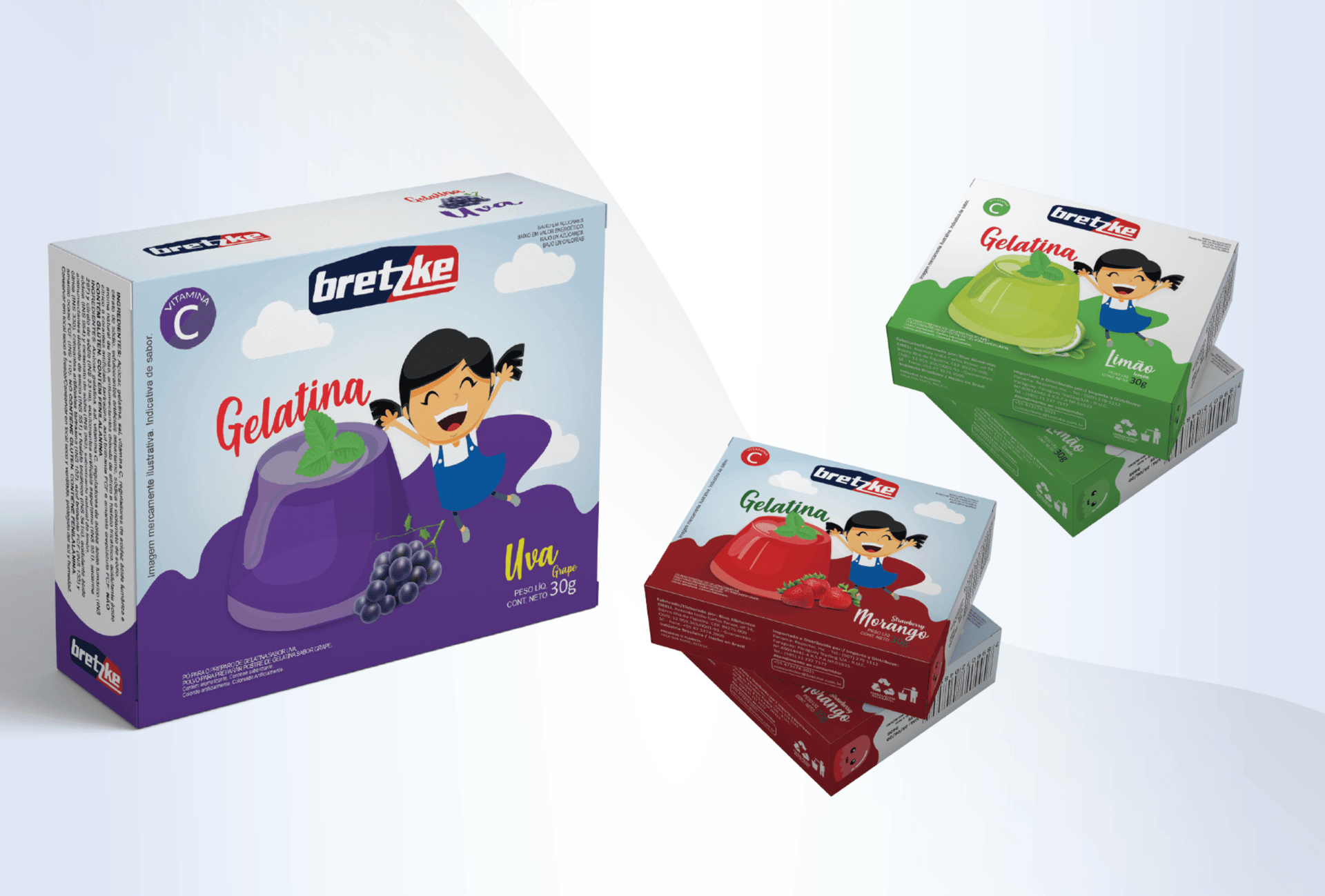 Design de embalagem Gelatina