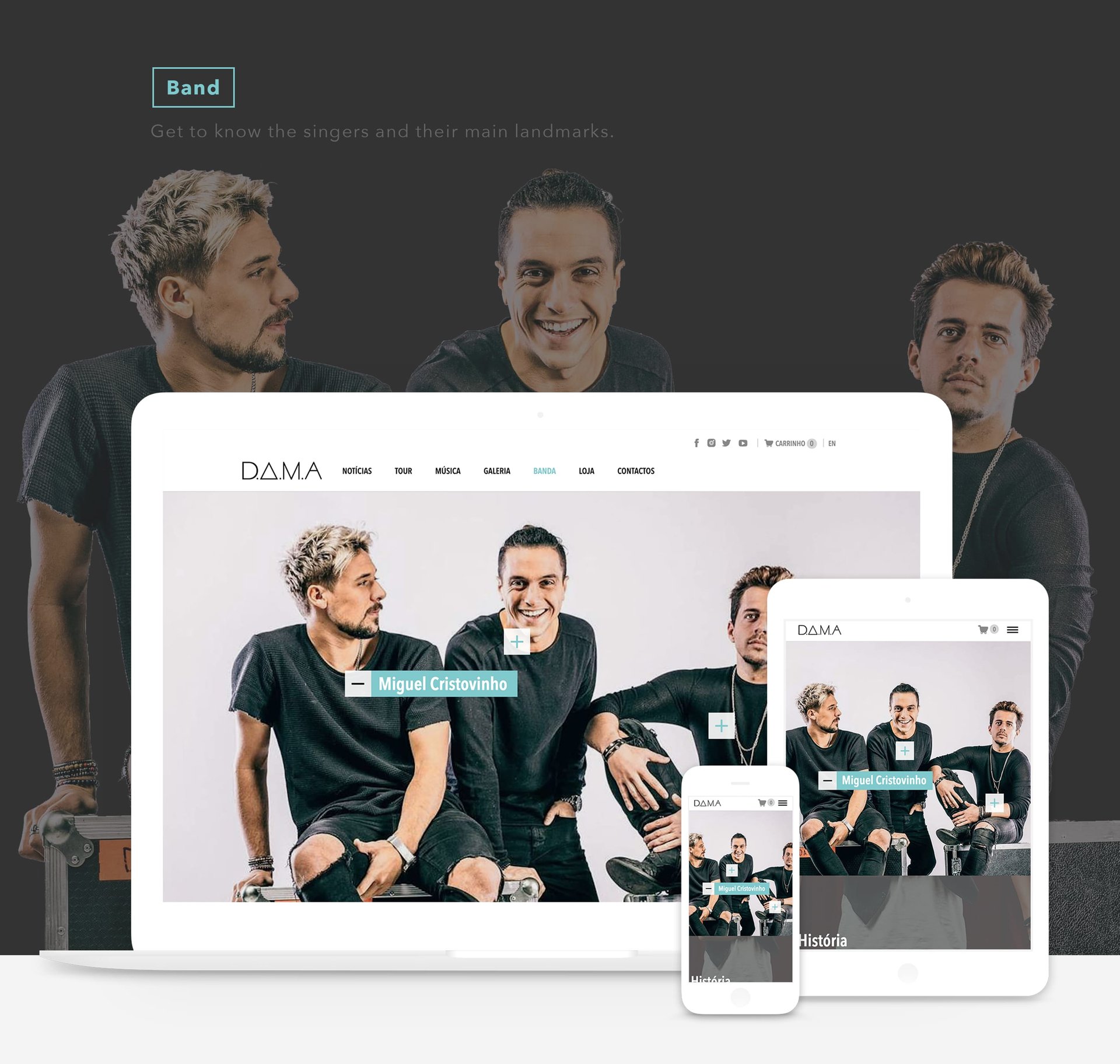 DAMA Band — Website