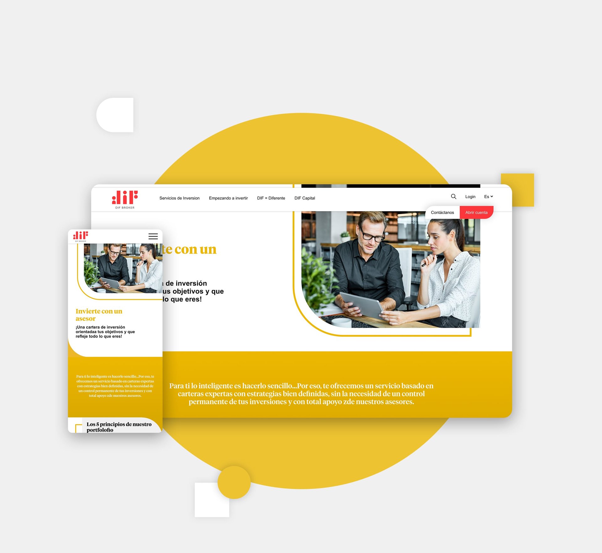 DIF Broker — Website