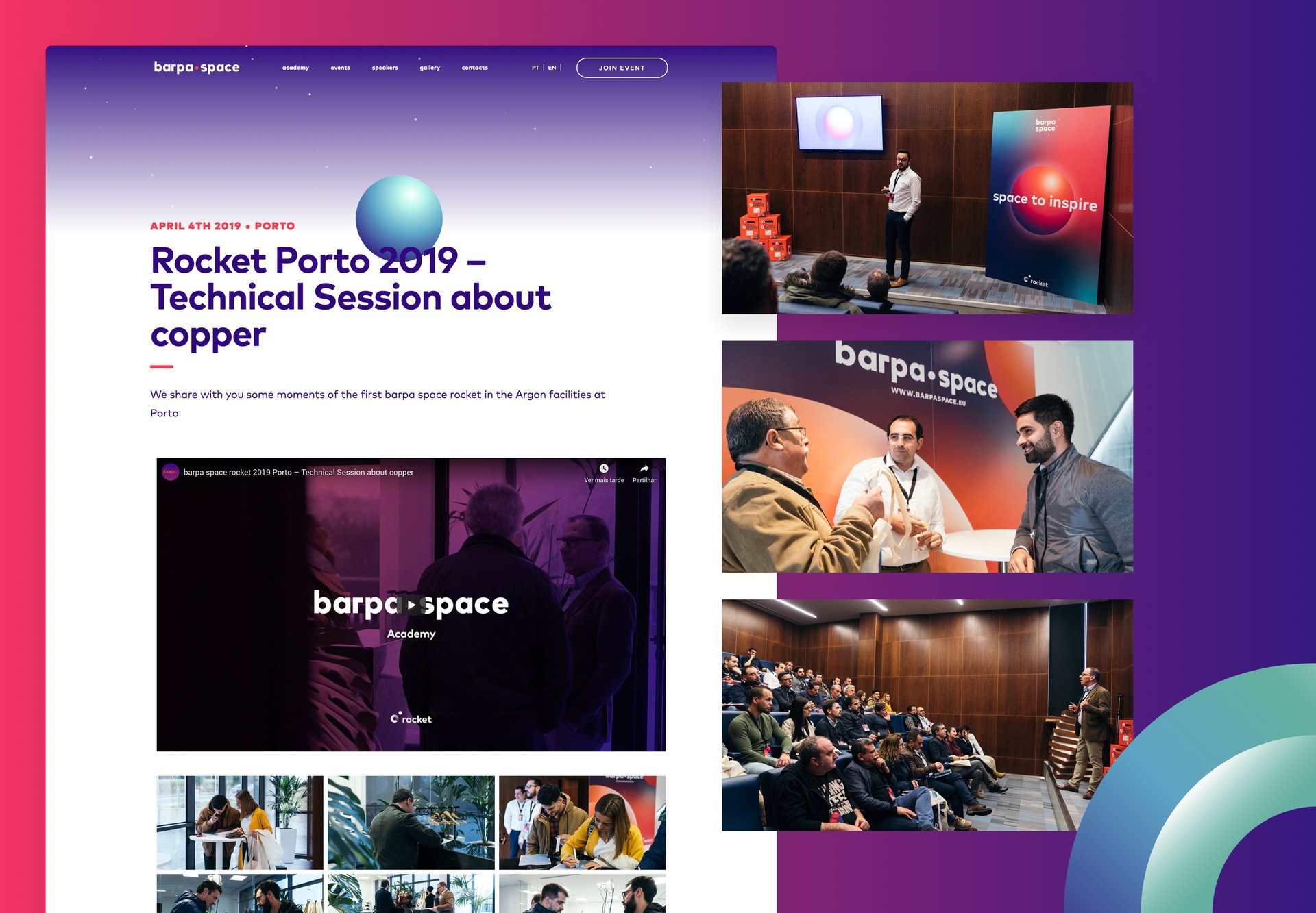 Barpa Space Academy | Creative Event Website