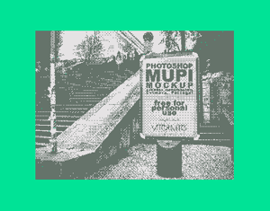 Projeto Free Mupi Photoshop Mockup— Escadas Monumentais, Coimbra