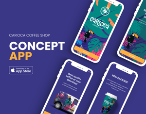 Projeto Carioca Coffee Shop APP Concept