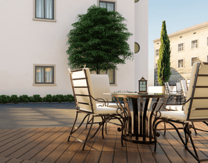 Projeto 3D hotel terrace