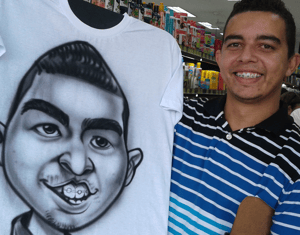 Projeto Caricaturas em Camisetas