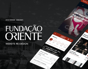 Projeto Fundação Oriente - ReDesign HomePage