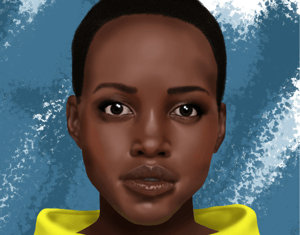 Projeto Digital Painting | Lupita Nyong'o