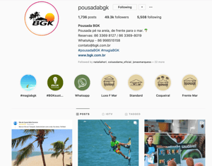 Projeto Gerenciamento Social Media da Pousada BGK