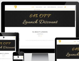 Projeto Website RL BEAUTY LONDON
