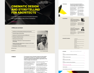 Projeto Cinematic Design and Storytelling for Architects