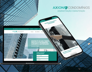 Projeto Axion Condomínios - Website