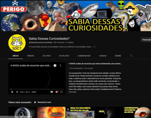 Projeto Canal Dark no Youtube