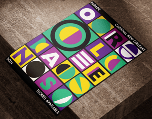 Projeto Poster Carnaval New Orleans