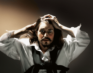 Versão realista do quadro  "O desespero"