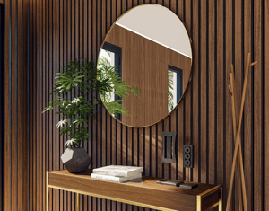 3D interior wooden style - new wave