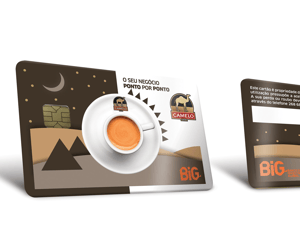 Cartão Cafés Camelo · Comercial