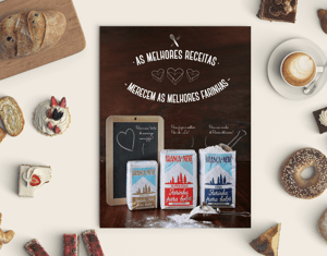 Publicidade Espiga e Branca de Neve