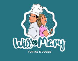 Logo Ilustrada - Will & Mary