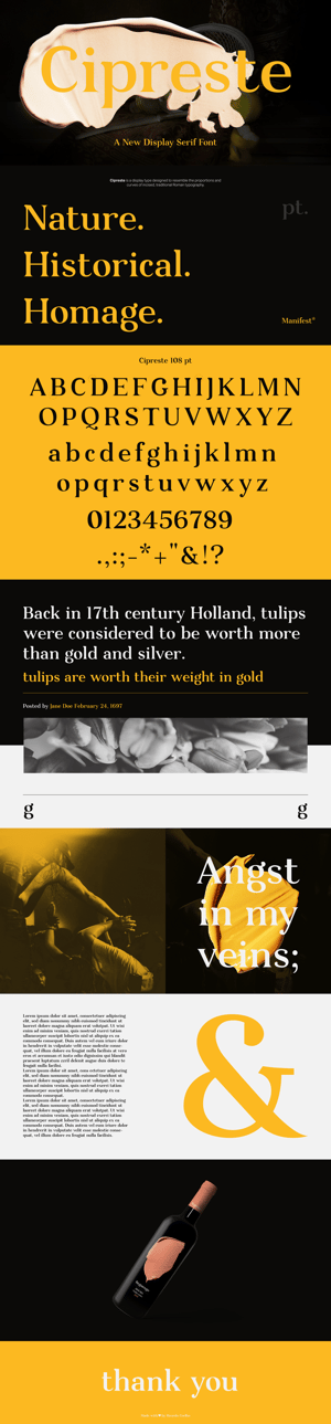 Cipreste Display Typeface