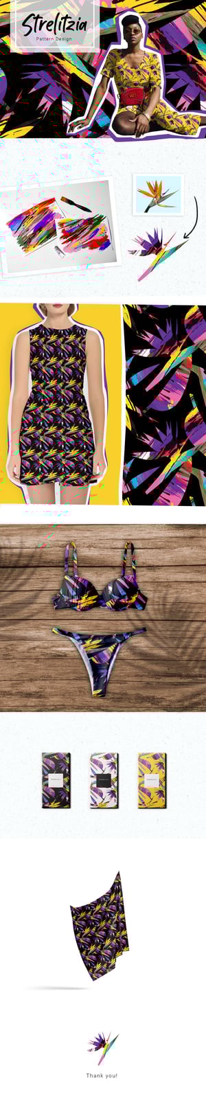 Strelitzia Pattern Design