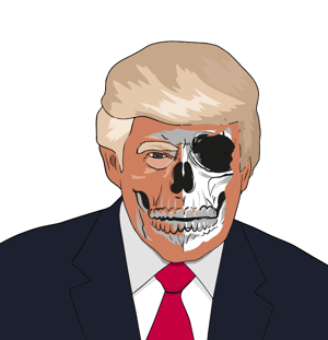 Ilustração Donald Trump