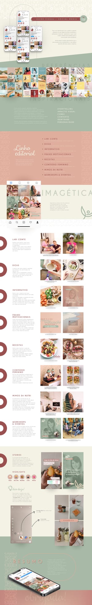 Guide Visual Social Media - Larissa Conte Nutri